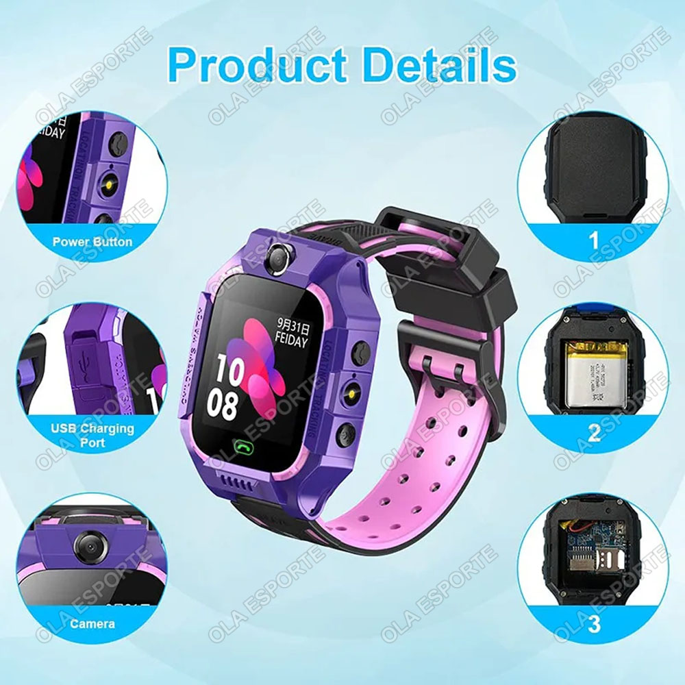 นาฬิกาสมาร์ทวอทช์เด็ก 2G รุ่นป - Smartwatch Watches Gift For Boys With Gps บทวิจารณ์และราคา