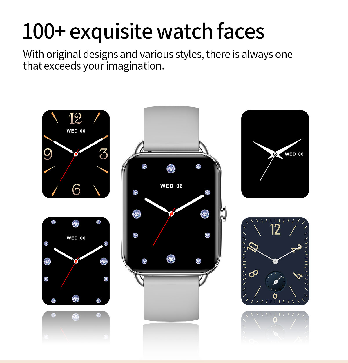 2024 สมาร์ทนาฬิกาโทรศัพท์ Andr - Smartwatch Square Watches For Men บทวิจารณ์และราคา
