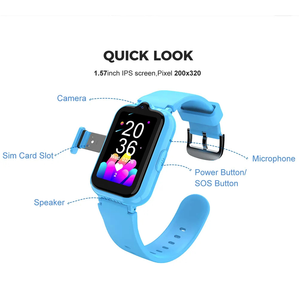 696 4G เด็กนาฬิกาสมาร์ทกันน้ํา - Smartwatch Watches For Kid Boy With Gps บทวิจารณ์และราคา