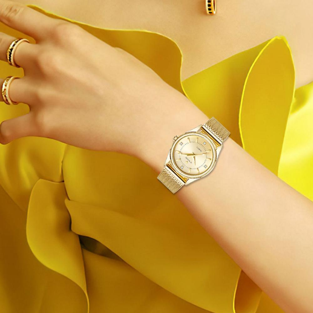 WWOOR แบรนด์หรูชุดทองนาฬิกาสุภ - Mesh Stainless Strap บทวิจารณ์และราคา