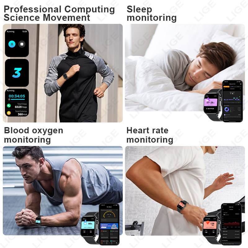 LIGE แบรนด์ดั้งเดิมสมาร์ทวอทช์ - Smartwatch Watches For Women Brands บทวิจารณ์และราคา